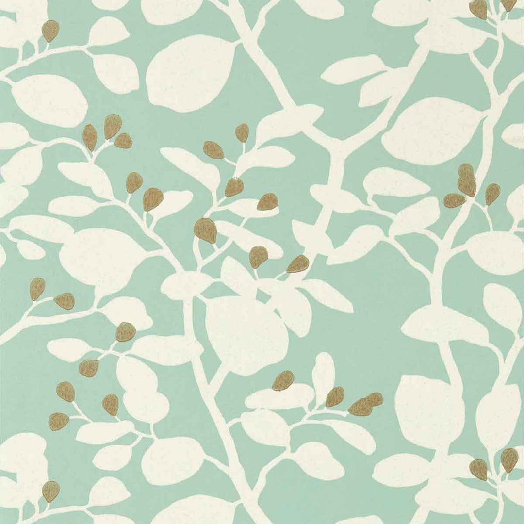 Ardisia Succulent & Soft Focus & Gold Wallpaper by Harlequin - 112771 | Modern 2 Interiors