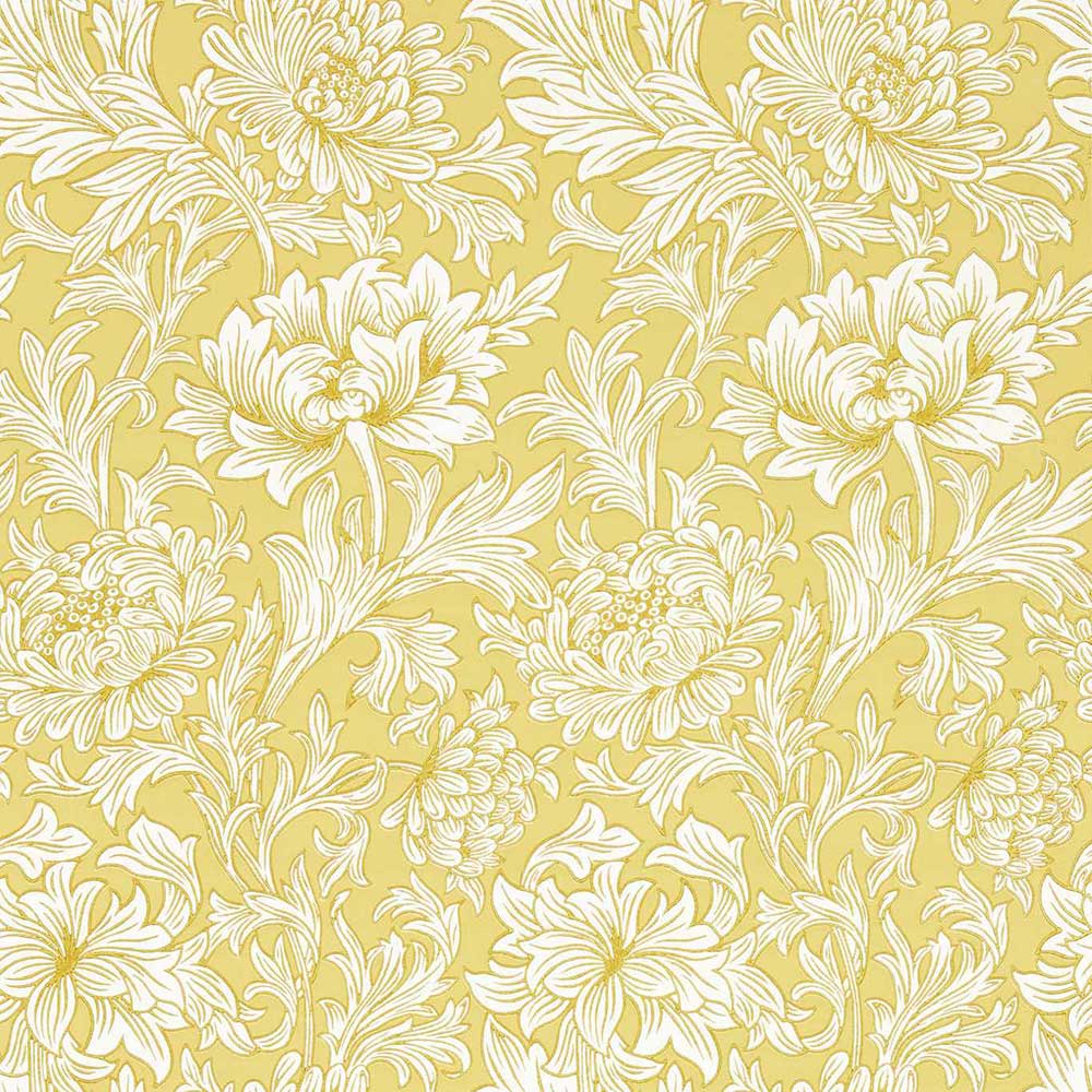 Chrysanthemum Toile Weld Wall Paper by Morris & Co - 217068 | Modern 2 Interiors