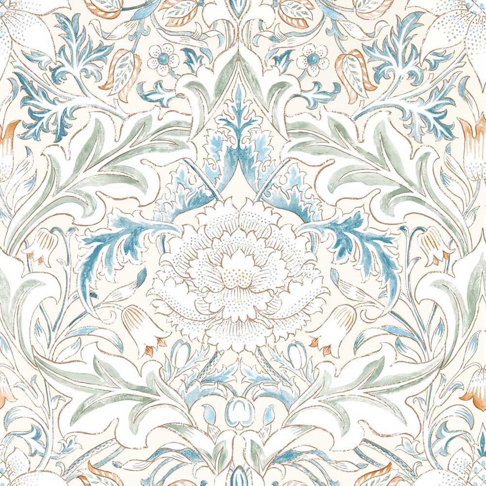 Simply Severn Bayleaf & Annatto Wall Paper by Morris & Co - 217074 | Modern 2 Interiors