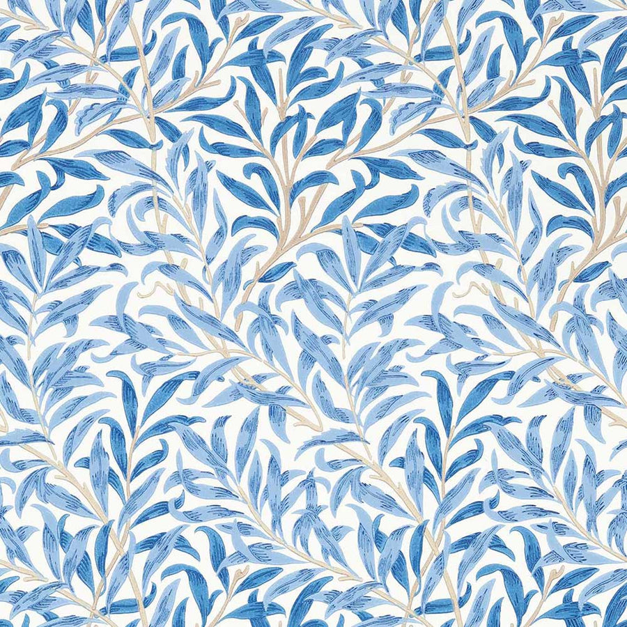 Willow Boughs Woad Wall Paper by Morris & Co - 217080 | Modern 2 Interiors