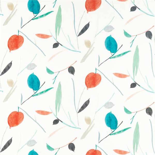 Oxalis Pimento Fabric by SCION - 120779 | Modern 2 Interiors