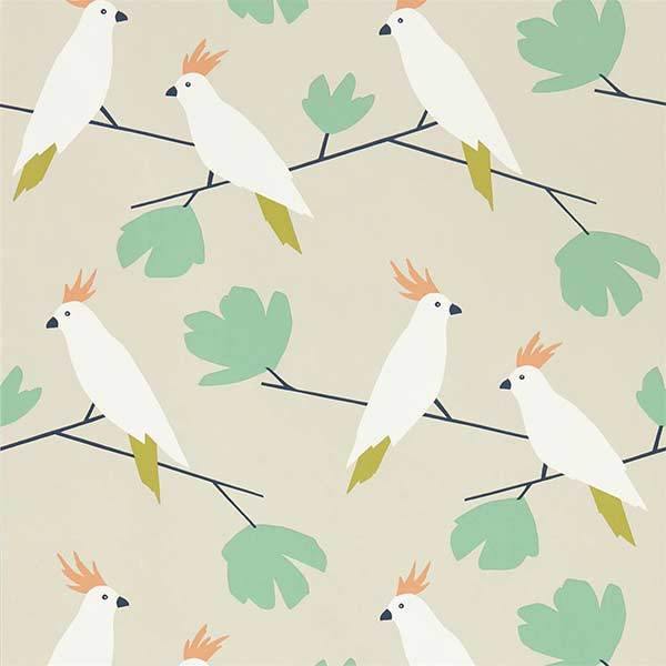 Love Birds Flamenco Wallpaper by SCION - 112219 | Modern 2 Interiors