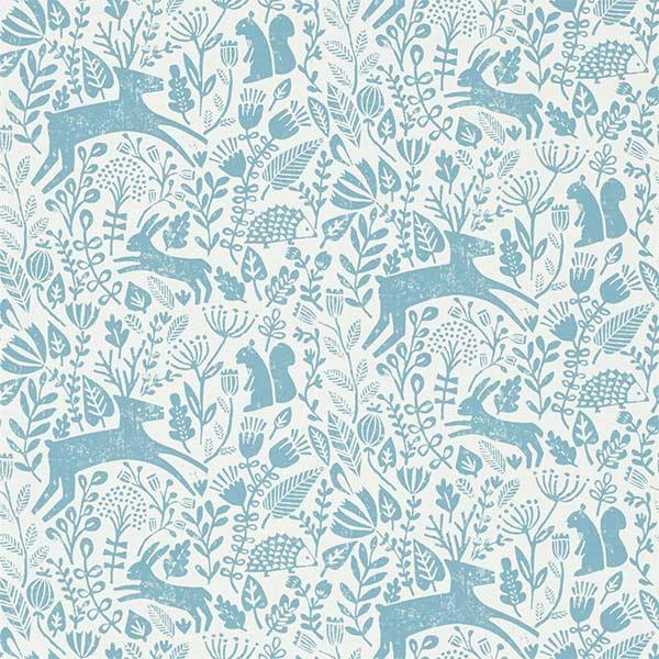 Kelda Cobalt Wallpaper by SCION - 111107 | Modern 2 Interiors