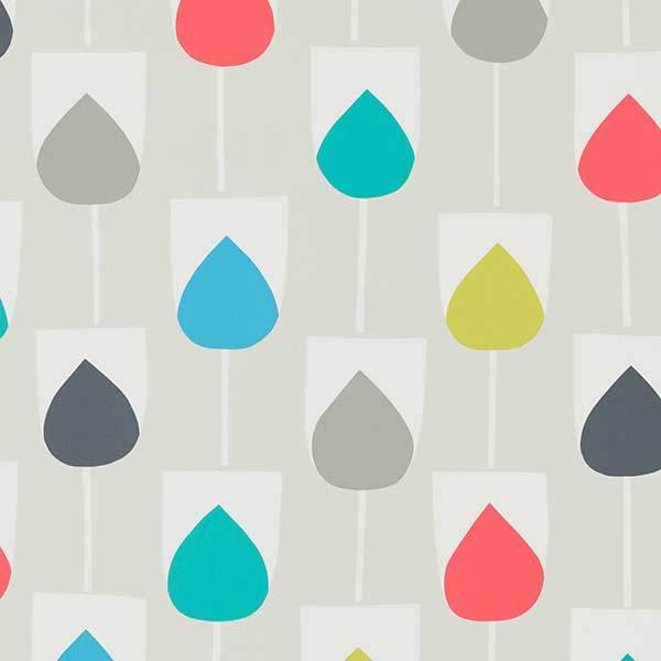 Sula Jute & Watermelon & Liquorice Wallpaper by SCION - 111324 | Modern 2 Interiors