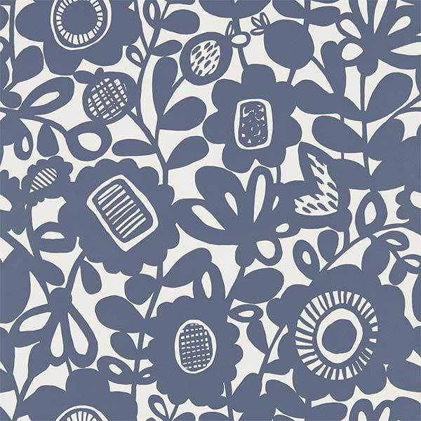 Kukkia Ink Wallpaper by SCION - 111510 | Modern 2 Interiors