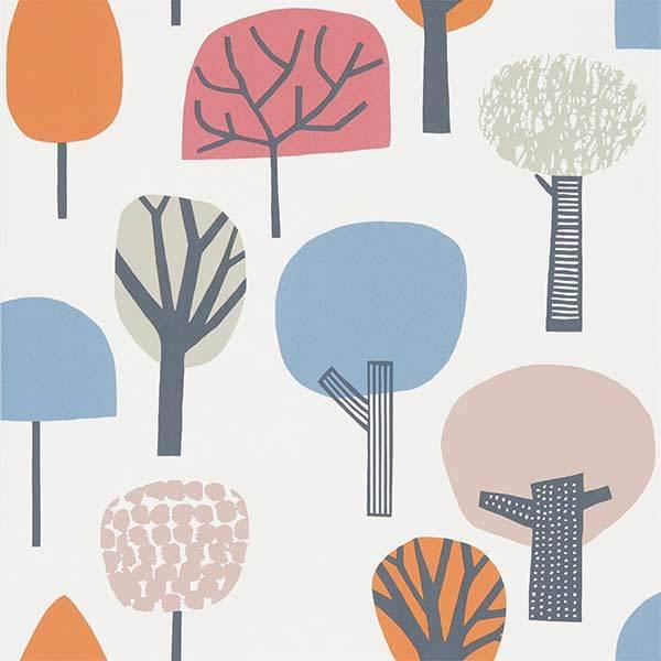 Liora Watermelon & Tangerine & Lake Wallpaper by SCION - 111526 | Modern 2 Interiors