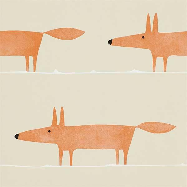 Mr Fox Ginger Wallpaper by SCION - 110847 | Modern 2 Interiors
