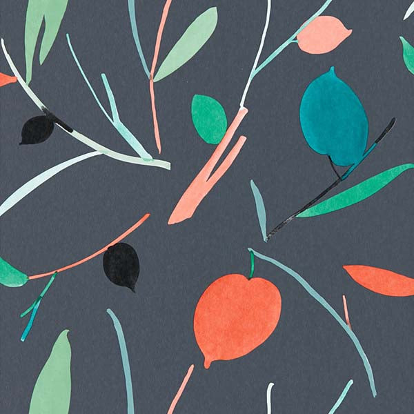Oxalis Pimento Wallpaper by SCION - 111997 | Modern 2 Interiors