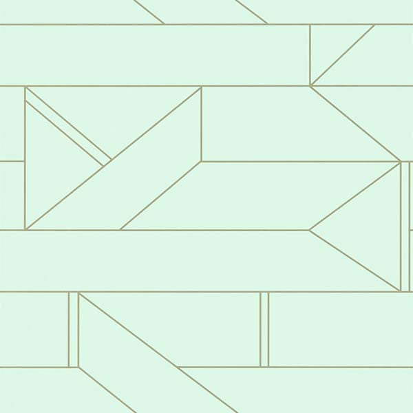 Barbican Mint Wallpaper by SCION - 112013 | Modern 2 Interiors