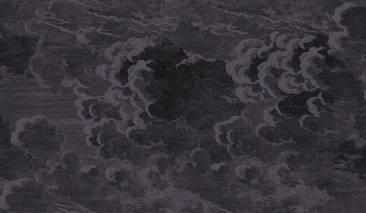Cole & Son Nuvolette Wallpaper | Slate Blue | 114/28057 | Nuvolette is a feature wallpaper featuring a cloud formation designed print