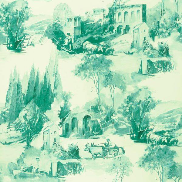 Anastacia Jade Wallpaper By Clarke & Clarke - W0080/05 | Modern 2 Interiors