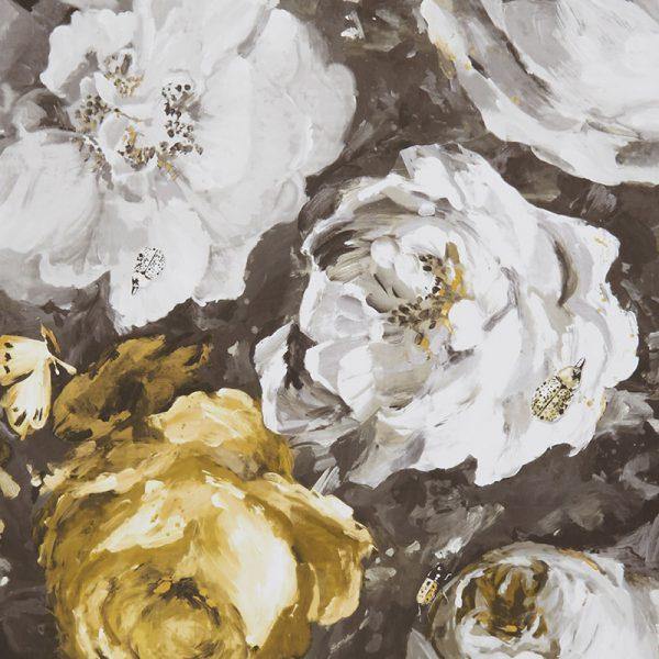 Floretta Antique & Charcoal Wallpaper By Clarke & Clarke - W0090/01 | Modern 2 Interiors
