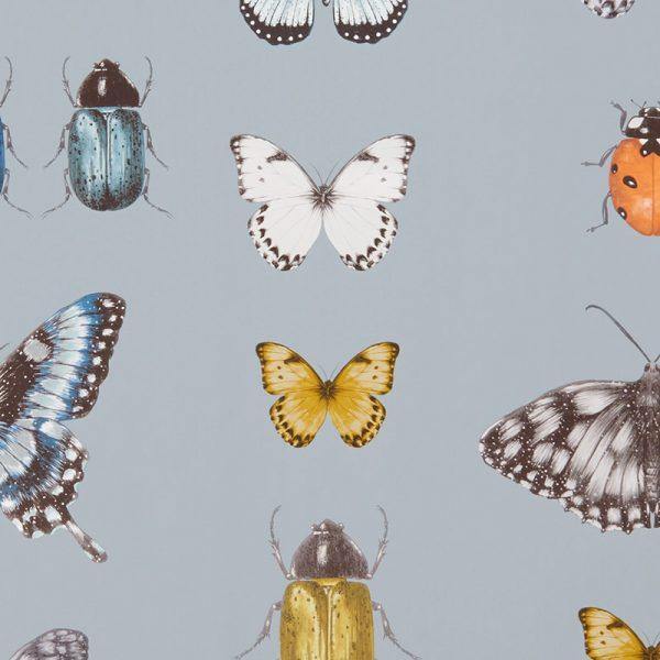 Papilio Mineral & Gilver Wallpaper By Clarke & Clarke - W0094/03 | Modern 2 Interiors