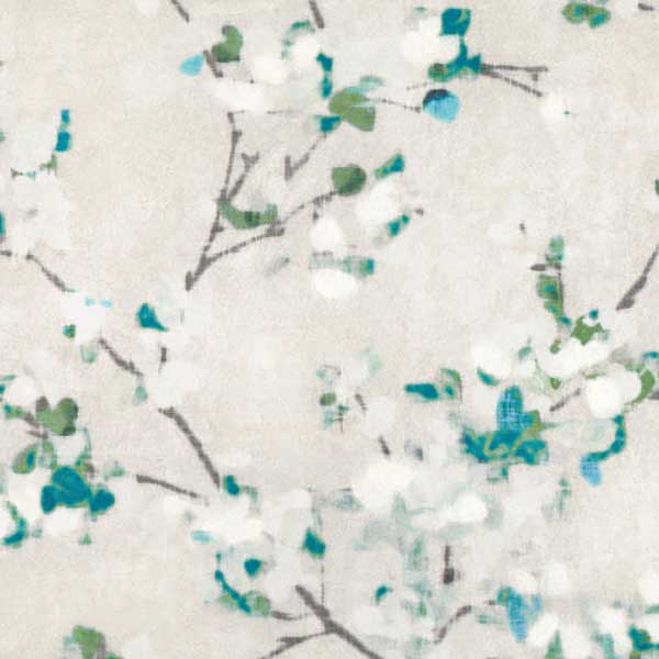 Romo Floris Wallpaper - Peacock - W411/03 | Modern 2 Interiors