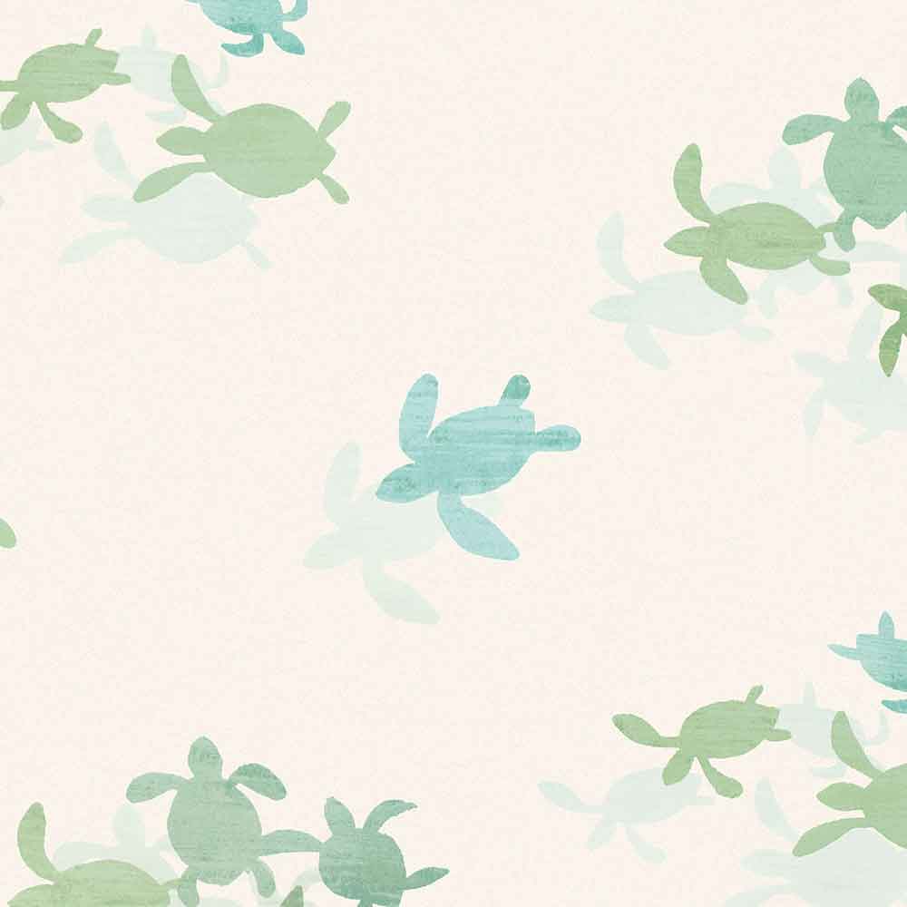 Tiny Turtles Wallpaper by Villa Nova - W584/01 | Modern 2 Interiors