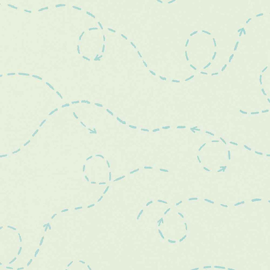 Buzzed Off Aqua Wallpaper by Villa Nova - W588/01 | Modern 2 Interiors