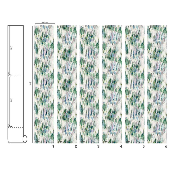 Alora Wall Mural Emerald Wallpaper