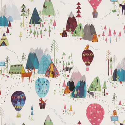 Away We Go Candyfloss Fabric by Prestigious Textiles - 8710/262 | Modern 2 Interiors