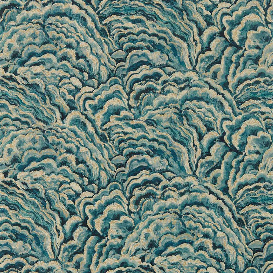 Clarke & Clarke Lumino Wallpaper | Kingfisher & Gilver | W0142/03