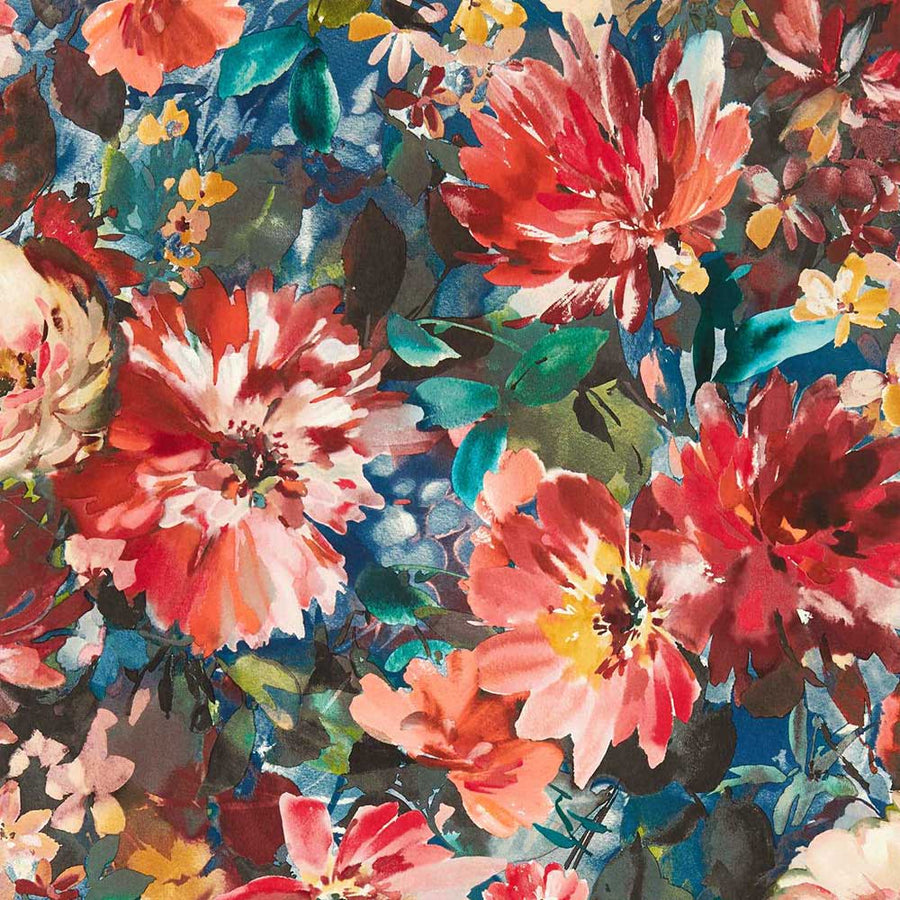 Clarke & Clarke Tahiti Wallpaper | Midnight | W0145/03