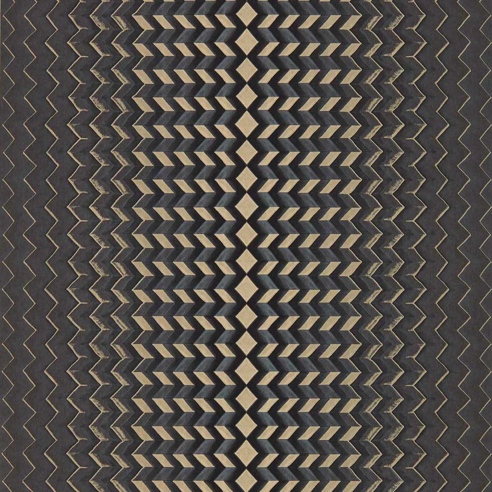 Fragment Charcoal & Gold Wallpaper
