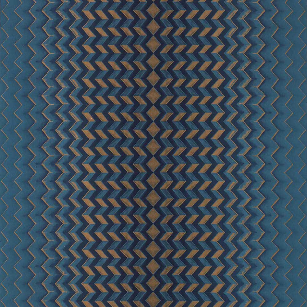 Fragment Midnight & Copper Wallpaper