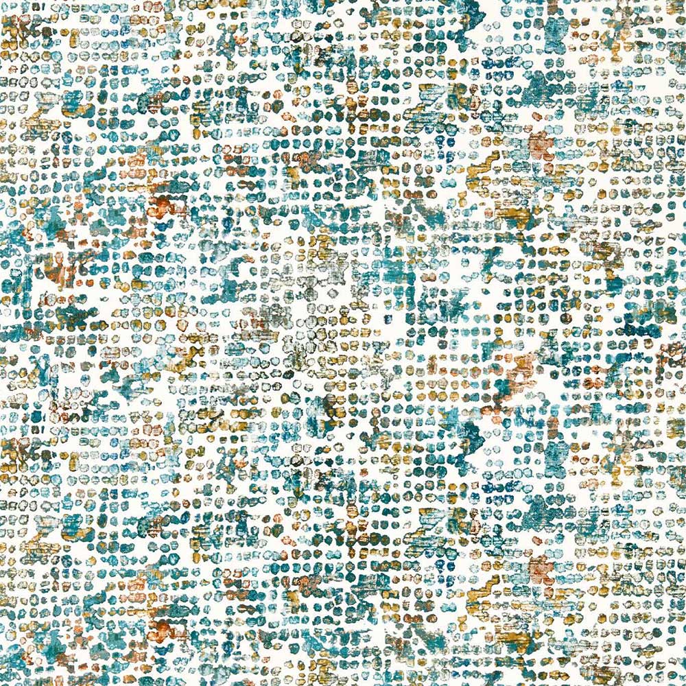 Scintilla Teal & Spice Wallpaper
