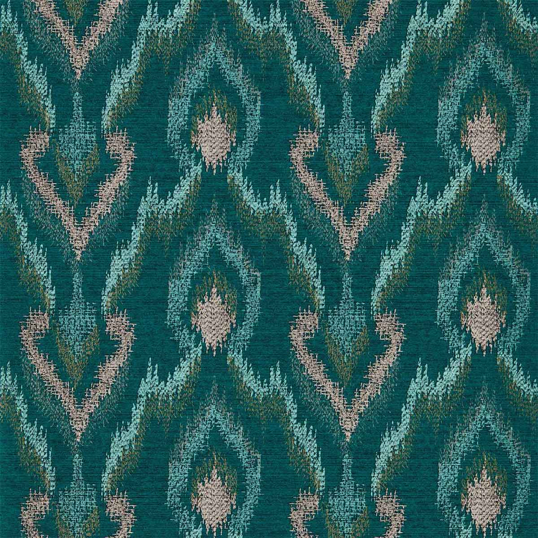 Velluto Teal Wallpaper