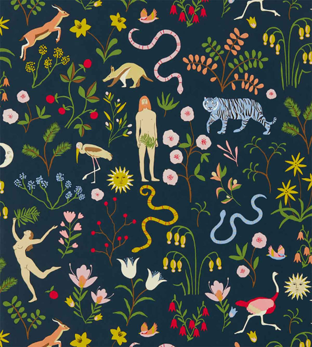 Garden Of Eden Midnight Wallpaper by SCION - NART112795 | Modern 2 Interiors