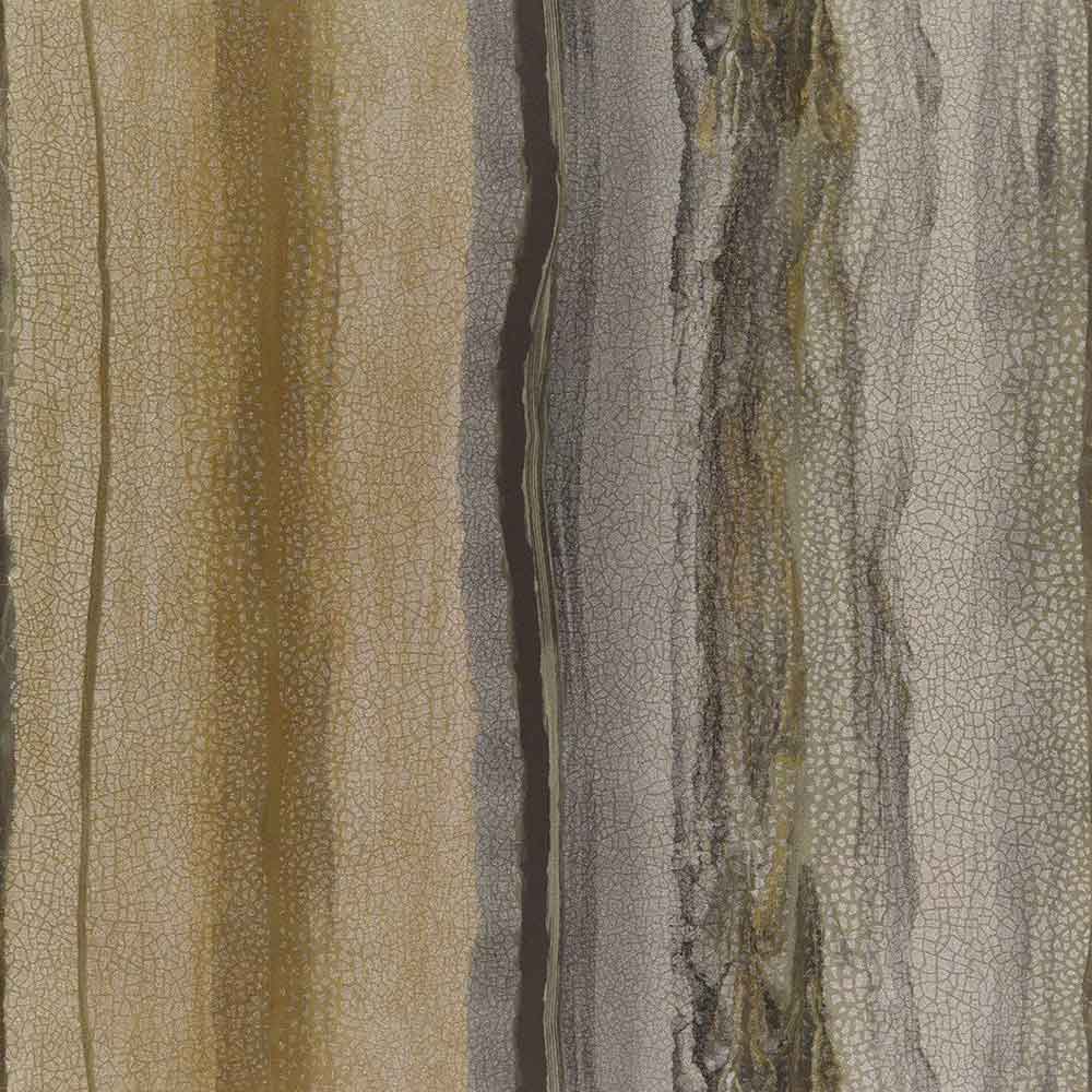 Vitruvius Gold & Basalt Wallpaper