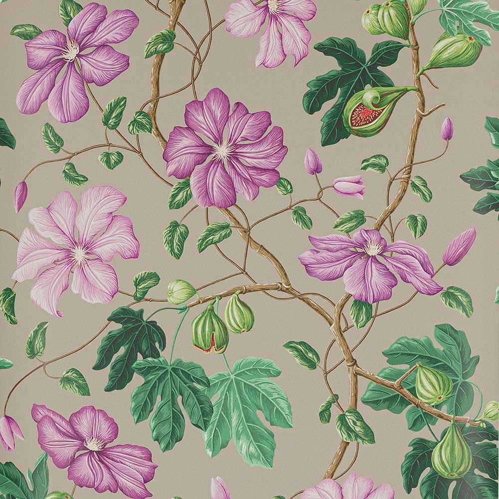 Castellane Manganese Wallpaper