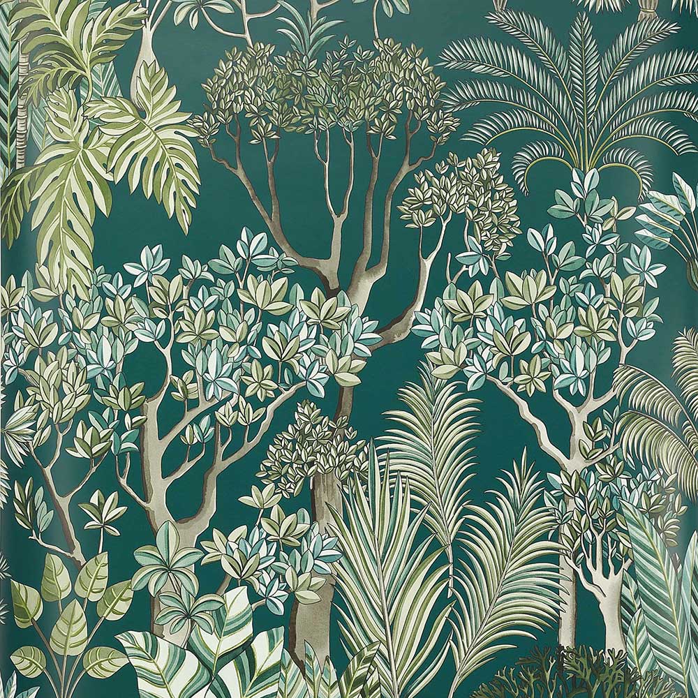 Morny Bleu Canard Wallpaper