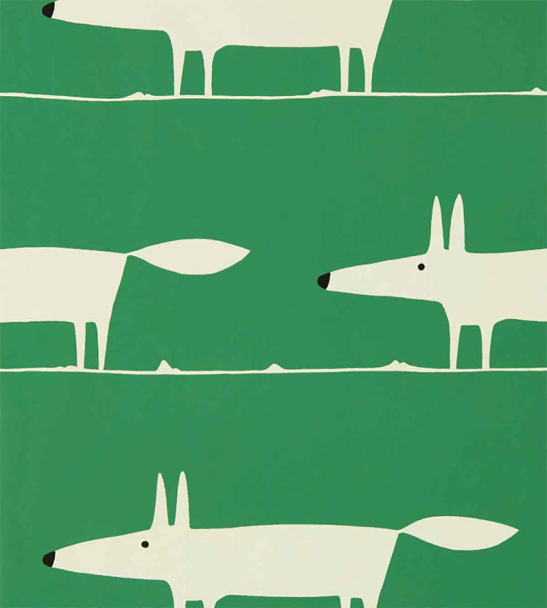 Mr Fox Mint Leaf Wallpaper by SCION - NART112793 | Modern 2 Interiors