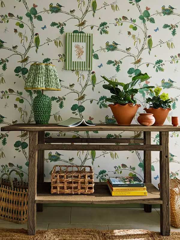 Arboretum wallpaper collection by sanderon in a hallway setting