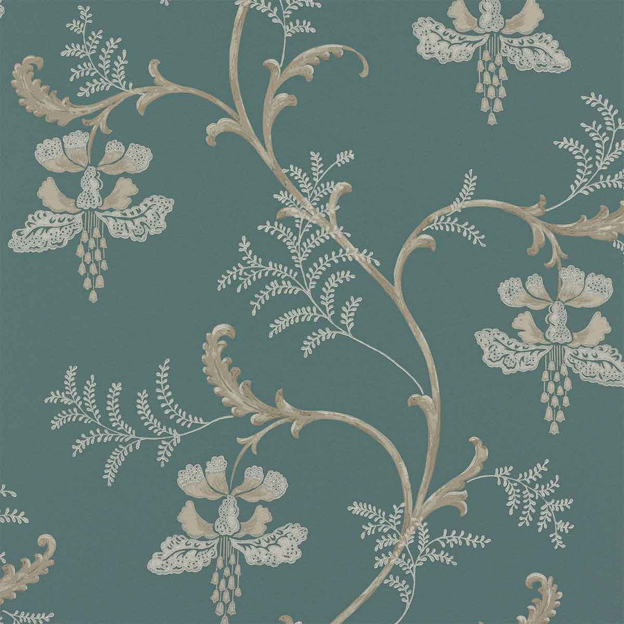 Colefax & Fowler Bellflower Wallpaper | Navy | 07127/06