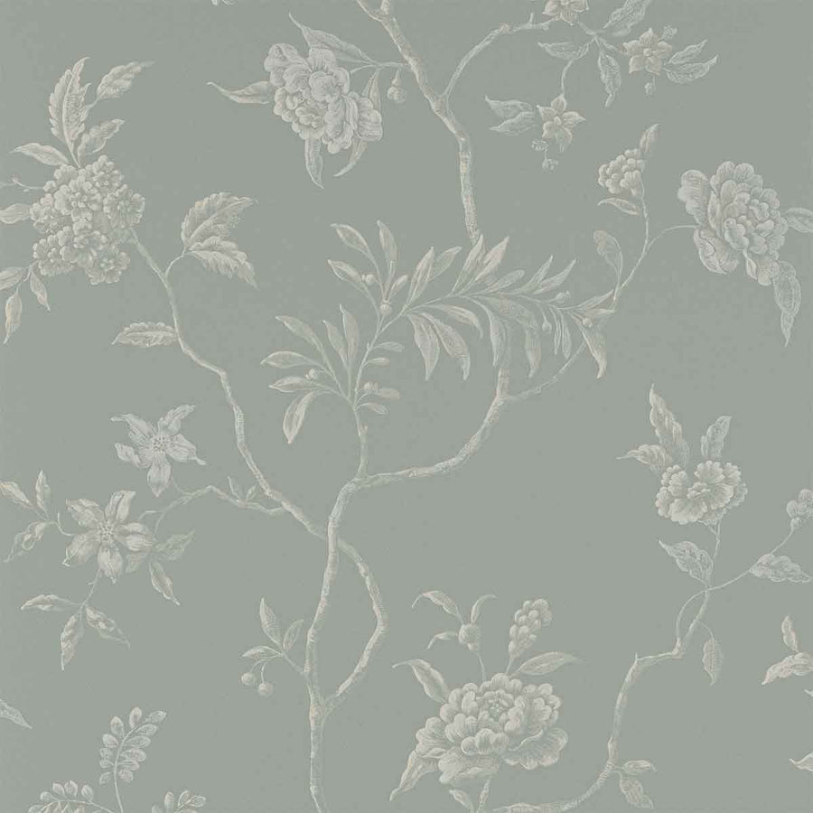 Colefax & Fowler Delancy Wallpaper | Pale Blue | 07128/06