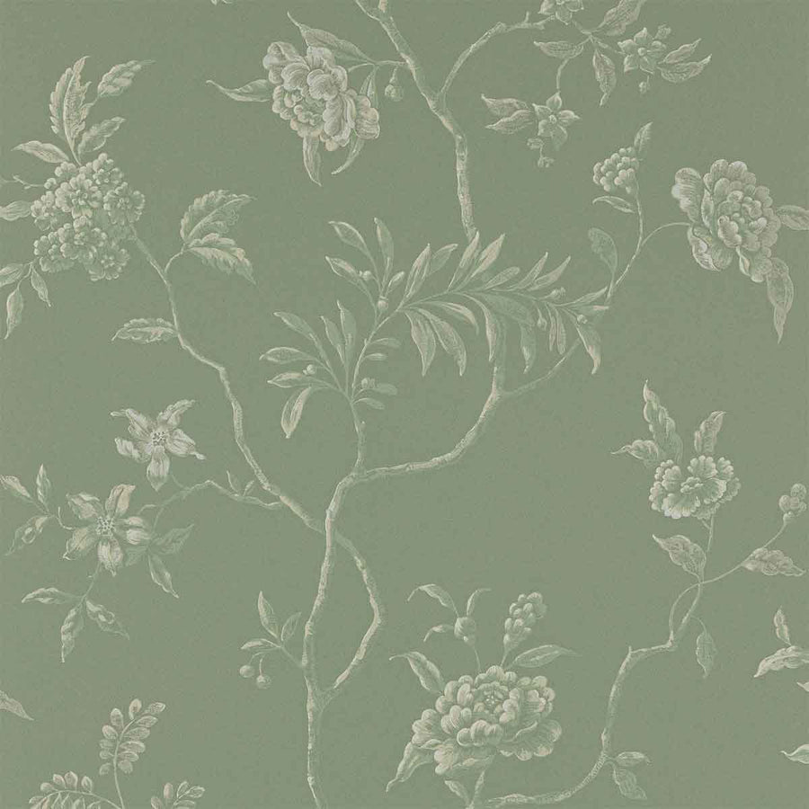 Colefax & Fowler Delancy Wallpaper | Celadon | 07128/07