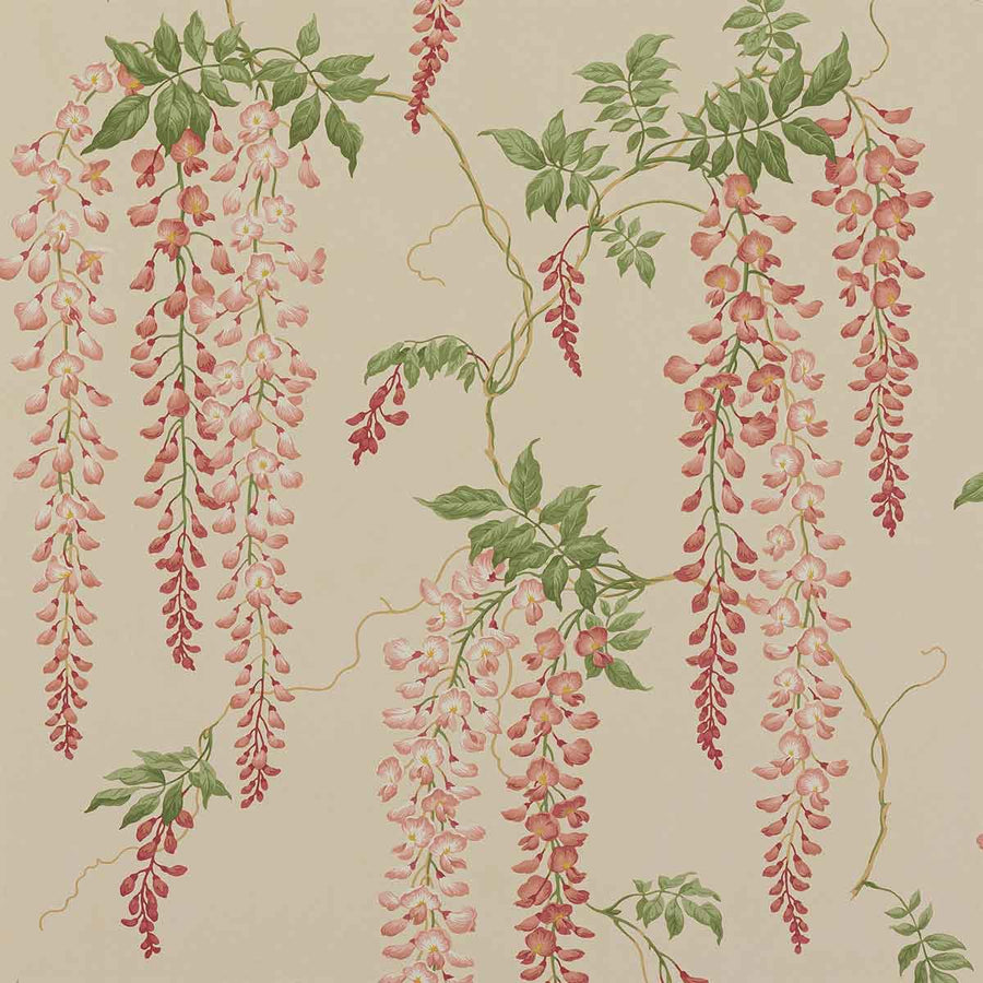 Colefax & Fowler Seraphina Wallpaper | Old Pink & Leaf | 07157/08