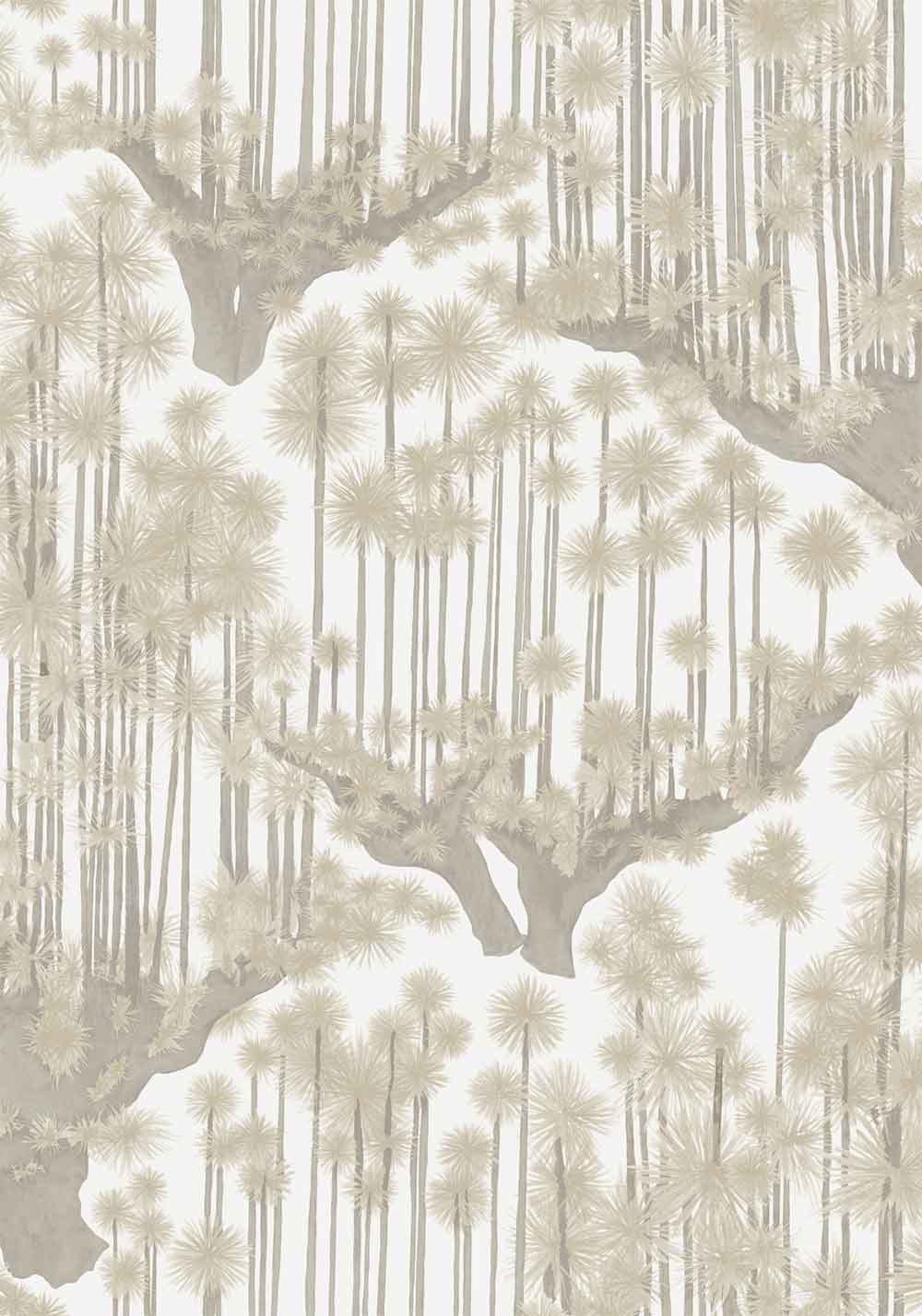 Japanese Woods Patina Gold Wallpaper