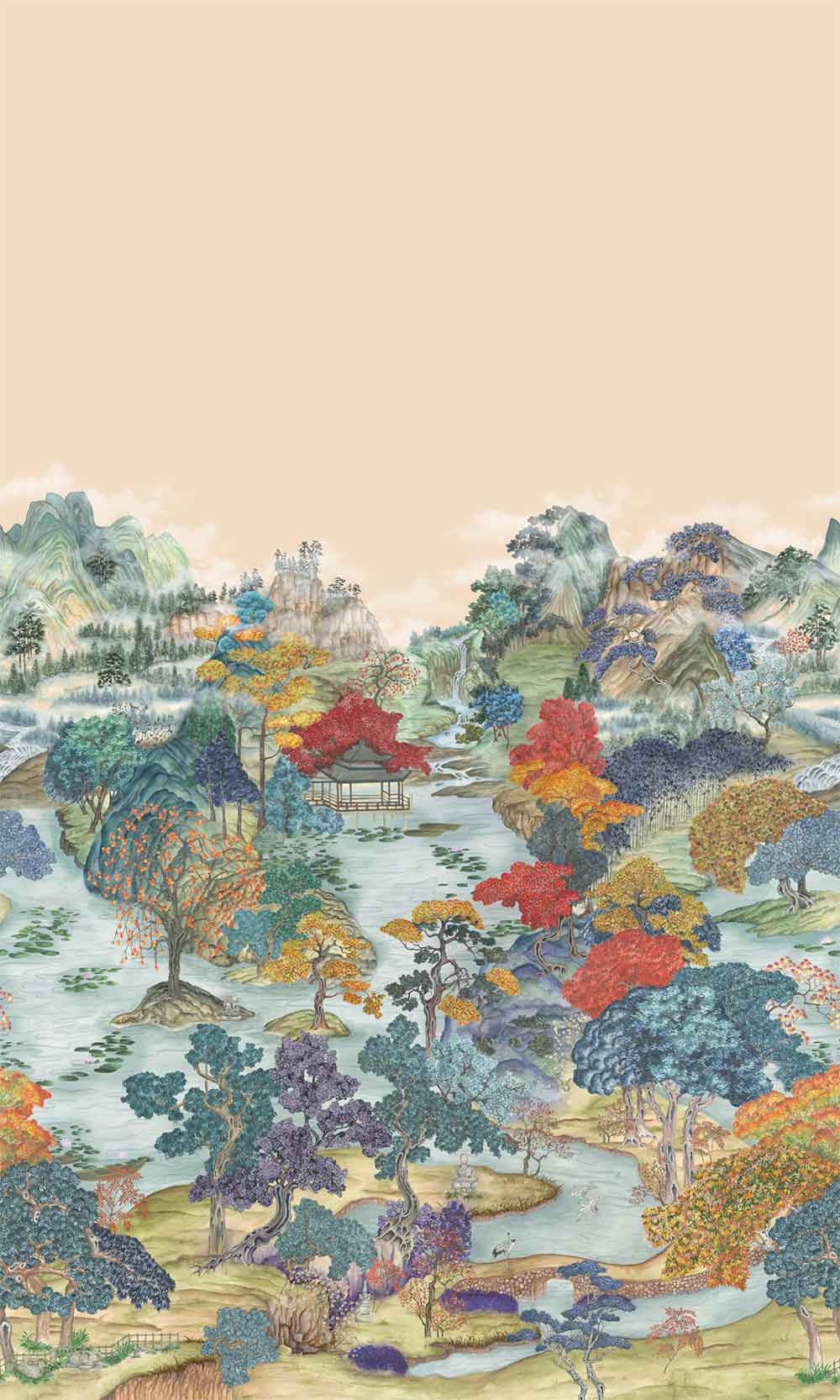 Pavilion Soft Maple Wallpaper