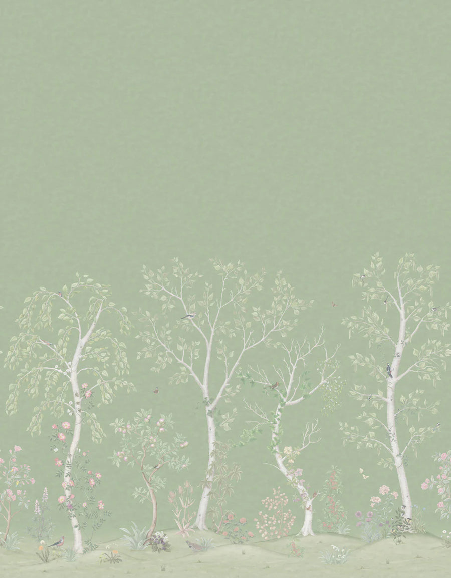 Cole & Son Seasonal Woods Wallpaper | Jade | 120/6021