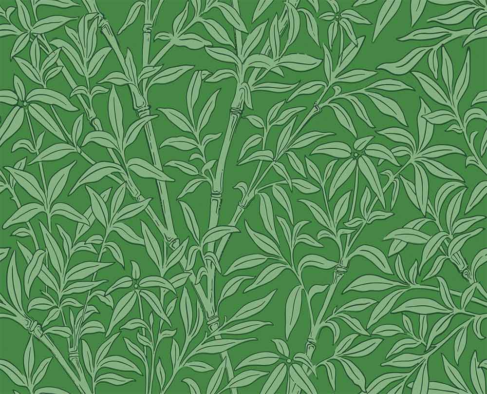 Bamboo Emerald Wallpaper