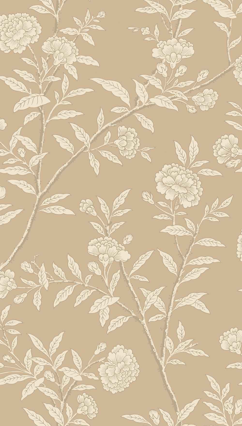 Roseberry Champagne Shimmer Wallpaper