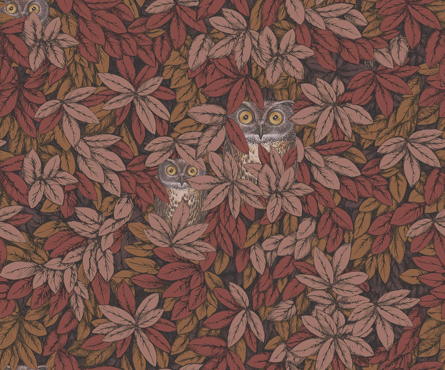 Cole & Son Foglie e Civette Wallpaper | Autumnal Leaves | 123/11055