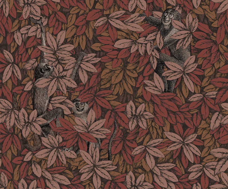 Cole & Son Foglie e Scimmie Wallpaper | Autumnal Leaves | 123/10050