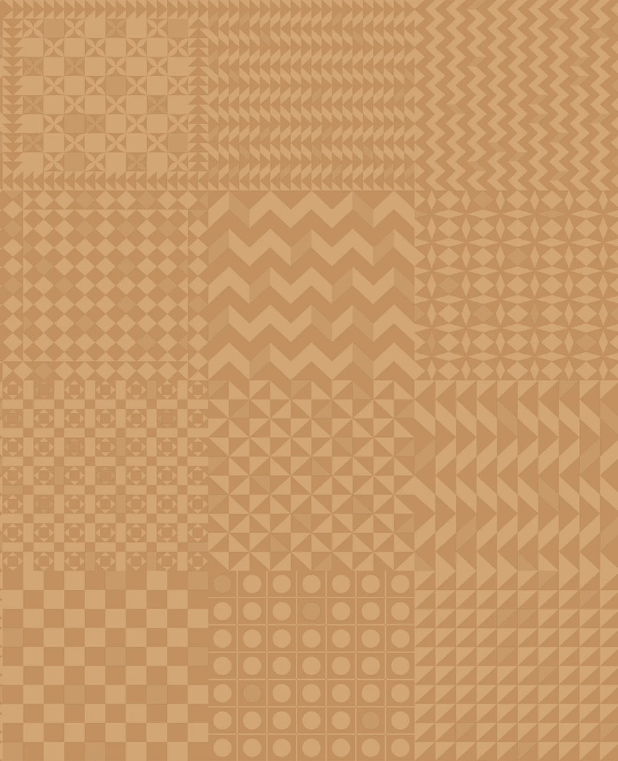 Cole & Son Geometrico Wallpaper | Gold on Gold | 123/7035