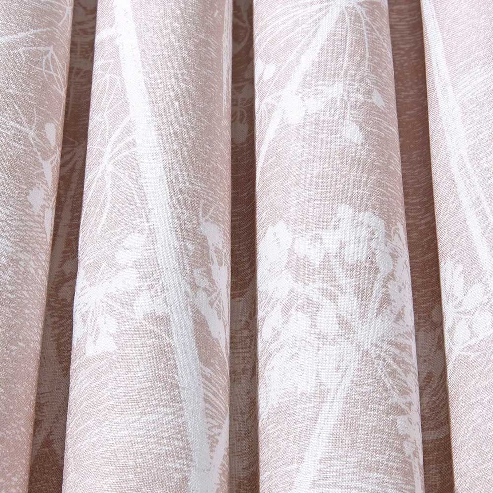 Cole & Son Cow Parsley Linen Fabric | White & Ballet Slipper | F111/5018