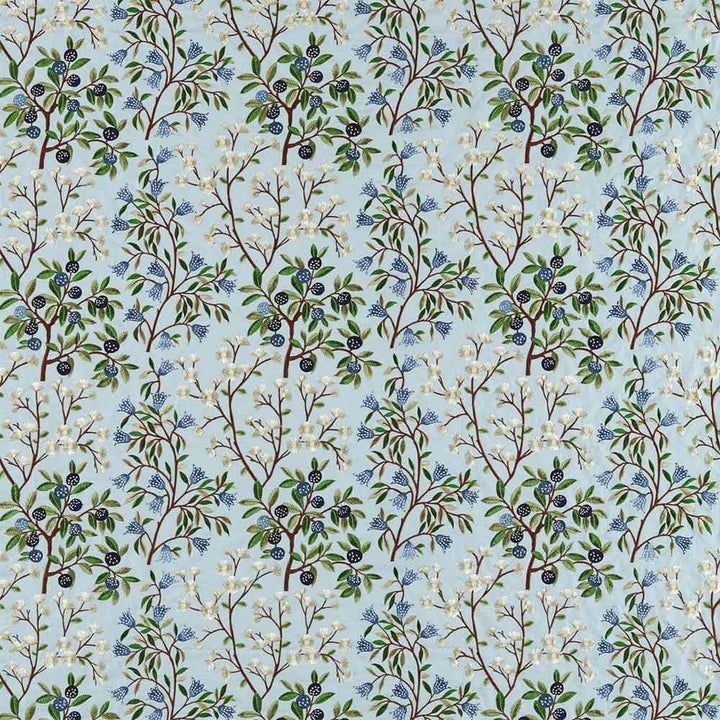 Foraging Dawn Blue Fabric