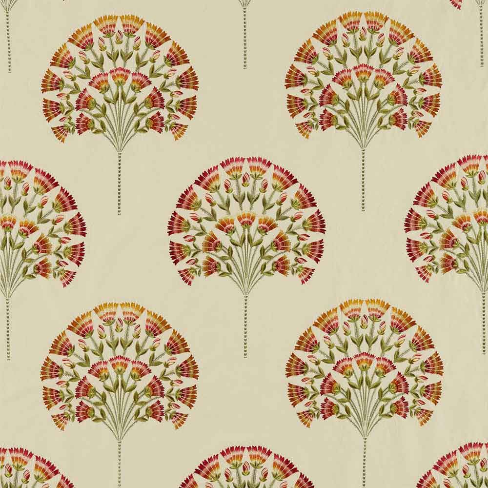 Wild Tulip Amber & Cream Fabric