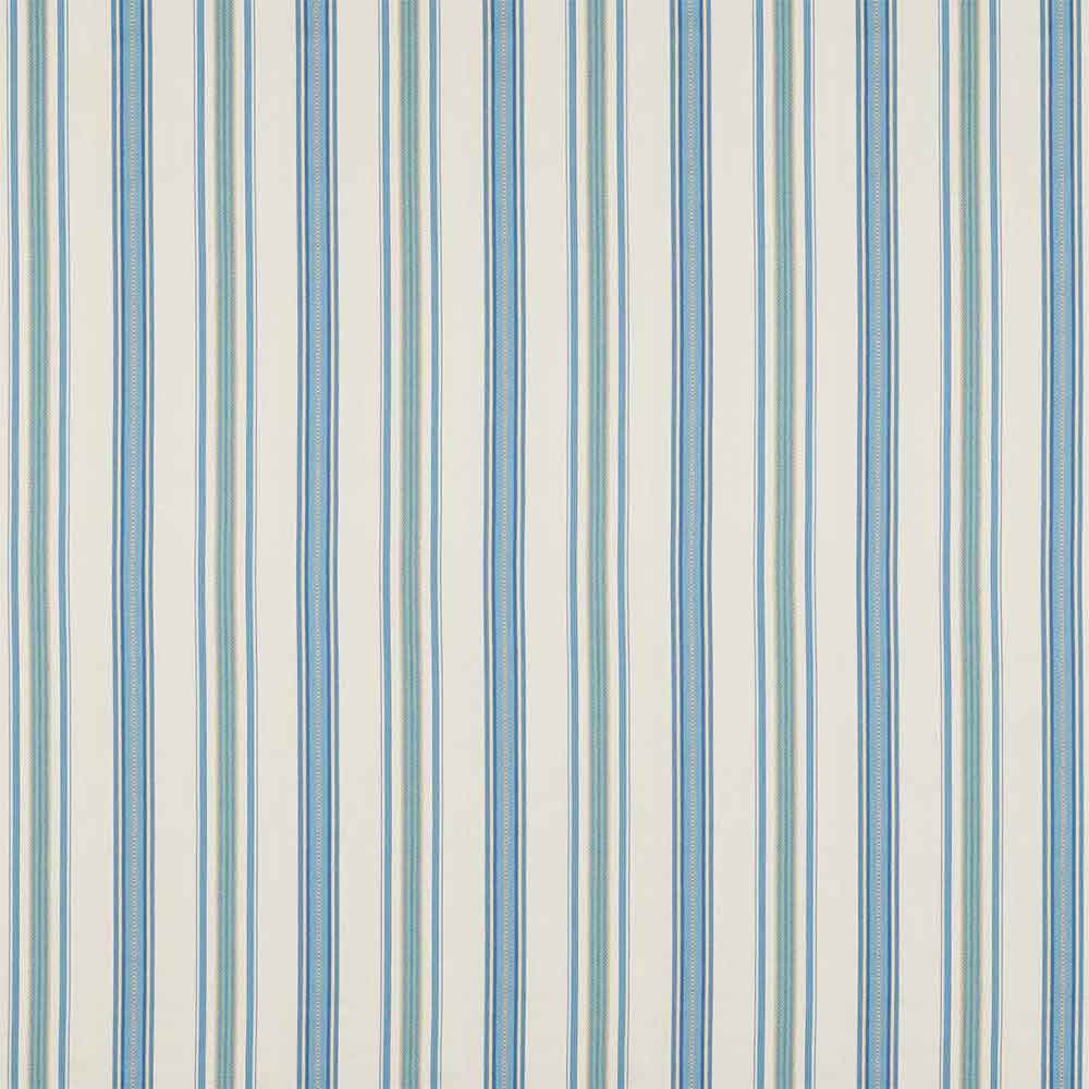 Valley Stripe Indigo & Ivory Fabric